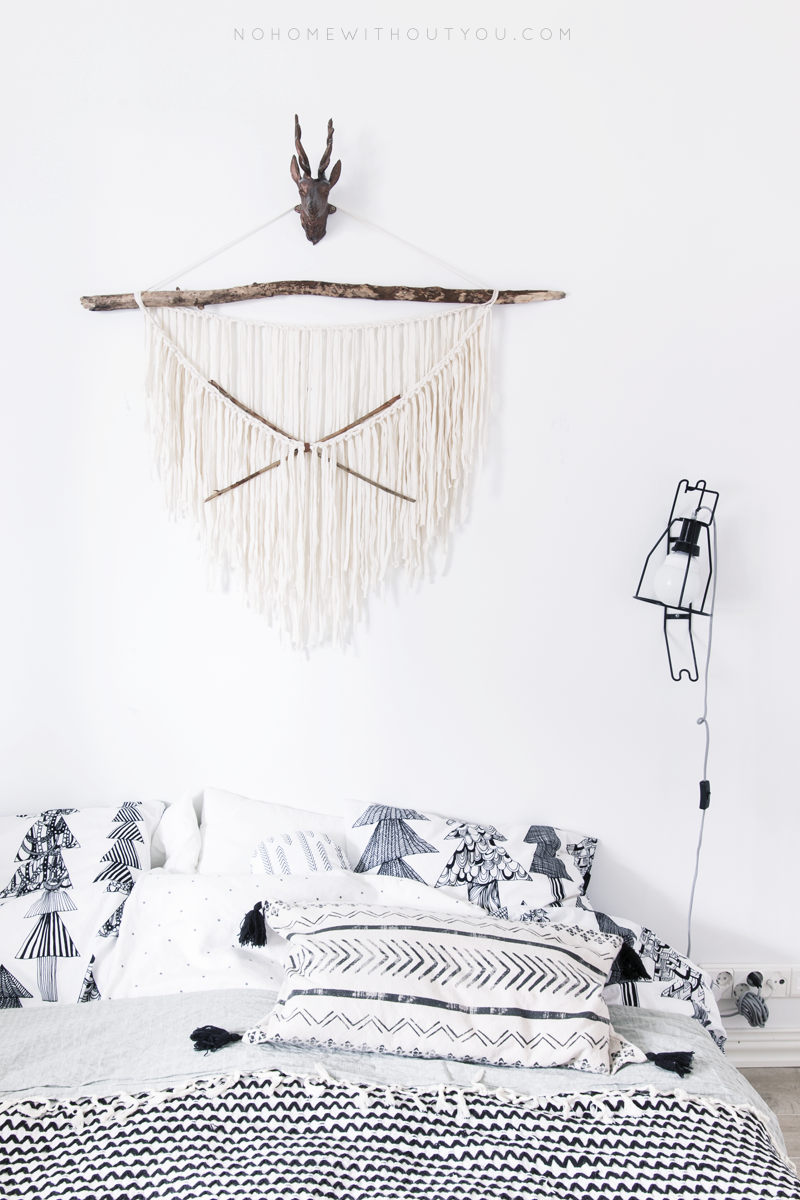 diy aztec wall hanging 5 No home without you
